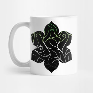 Black Velvet, Aromantic Flag Vines Mug